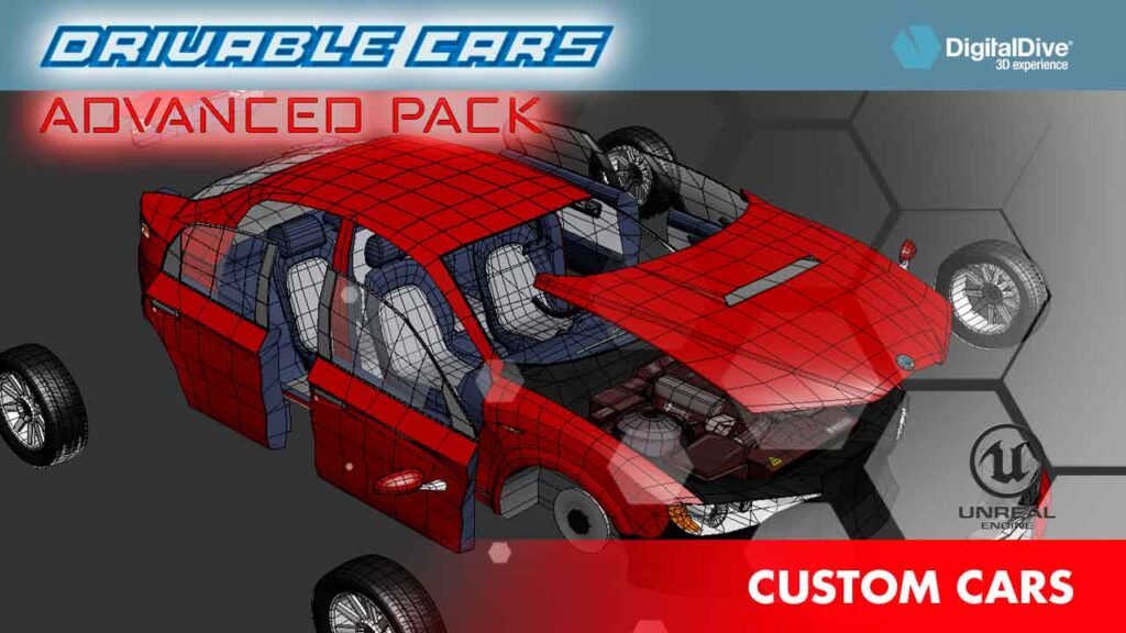 3D Sedan custom parts advanced pack