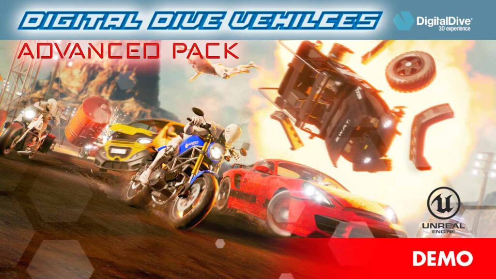 advanced pack demo 3d ridable bikes 3d drivable cars