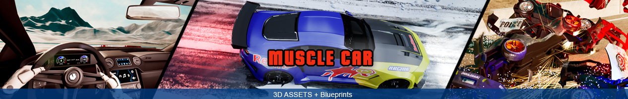 3d Muscle car